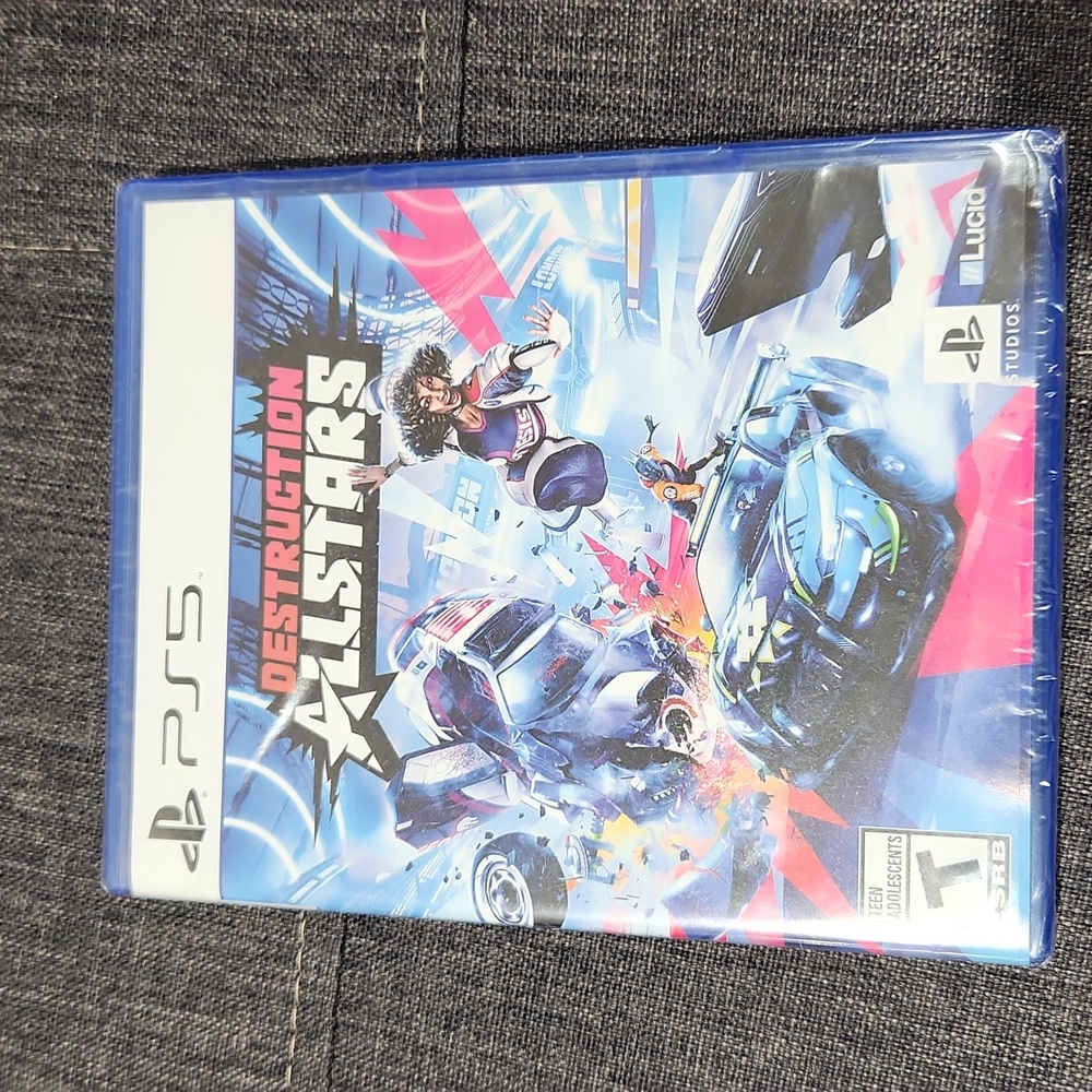 **Sealed**PS5 Destruction AllStars Game - Blue Case